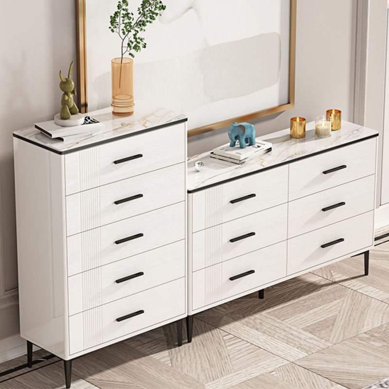Contemporary Glam Storage Storage Chest White Storage Chest Dresser Clearhalo 'Bedroom Furniture' 'Dressers & Chests' 'dressers_chests' 'furn' 'furn_dressers_chests' 'Furniture' 1200x1200_5481b259-6304-4aac-8cad-4ca51eed01b8