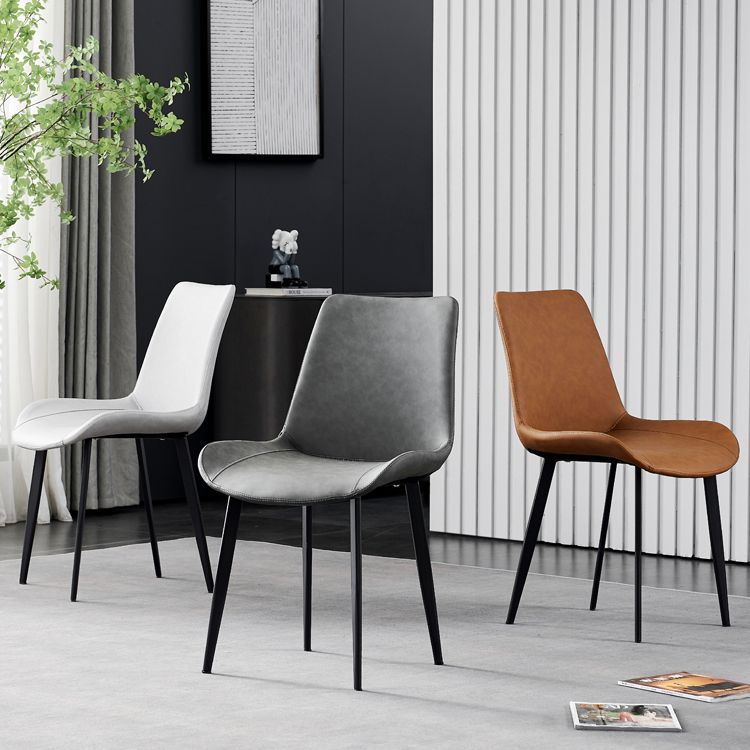 Industrial Style Metal Chairs Set Solid Back Side Kitchen Dining Room Chair Clearhalo ' kitchen&dining_furn' 'Dining Chairs' 'Dining Tables & Seating' 'dining_chair' 'furn' 'furn_dining_chair' 'Furniture' 'furniture_dining_chair' 'Kitchen & Dining Furniture' 'kitchen' 1200x1200_548392be-0577-499d-a9d0-6187f07ef7a4