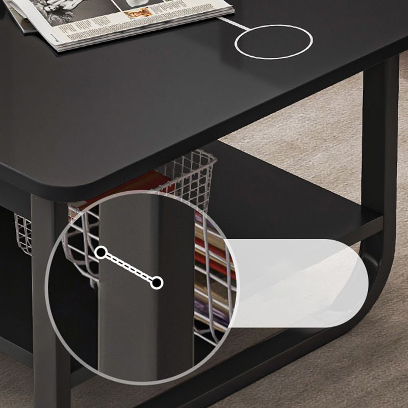 Contemporary Sled Cocktail Table Rectangle Single Coffee Table Clearhalo 'Coffee & Accent Tables' 'Coffee Tables' 'coffee_tables' 'furn' 'furn_coffee_tables' 'Furniture' 'Living Room Furniture' 1200x1200_54842dcc-6ed0-41fd-a2bf-36596d77aa05