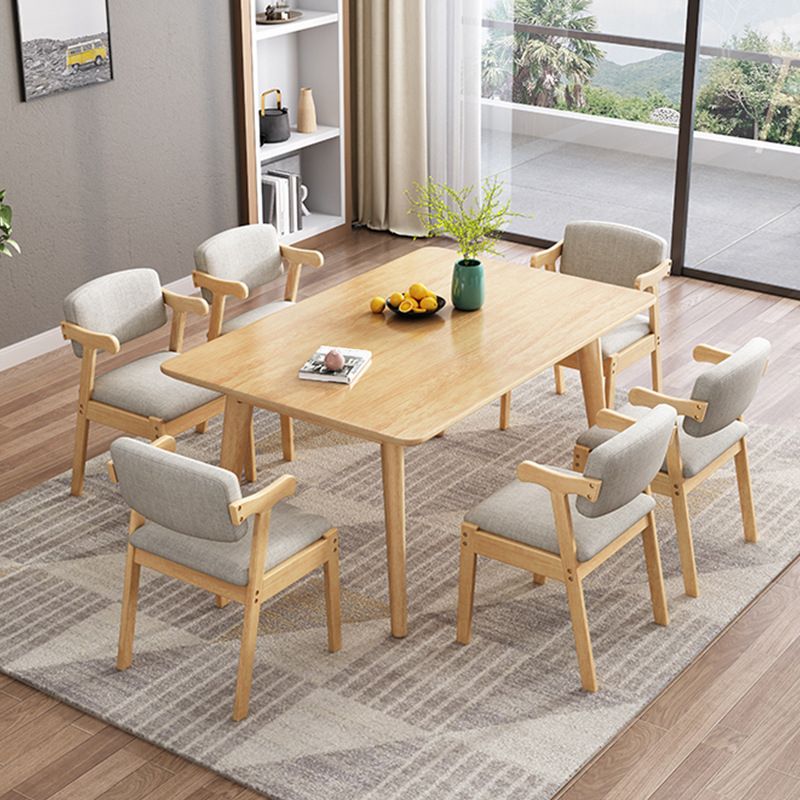 Solid Wood Dining Room Table Modern Dining Table for Kitchen Clearhalo 'Dining Tables & Seating' 'Dining Tables' 'dining_table' 'furn' 'furn_dining_table' 'Furniture' 'Kitchen & Dining Furniture' 1200x1200_5484591d-f978-4248-a3f6-36b1df9a803d