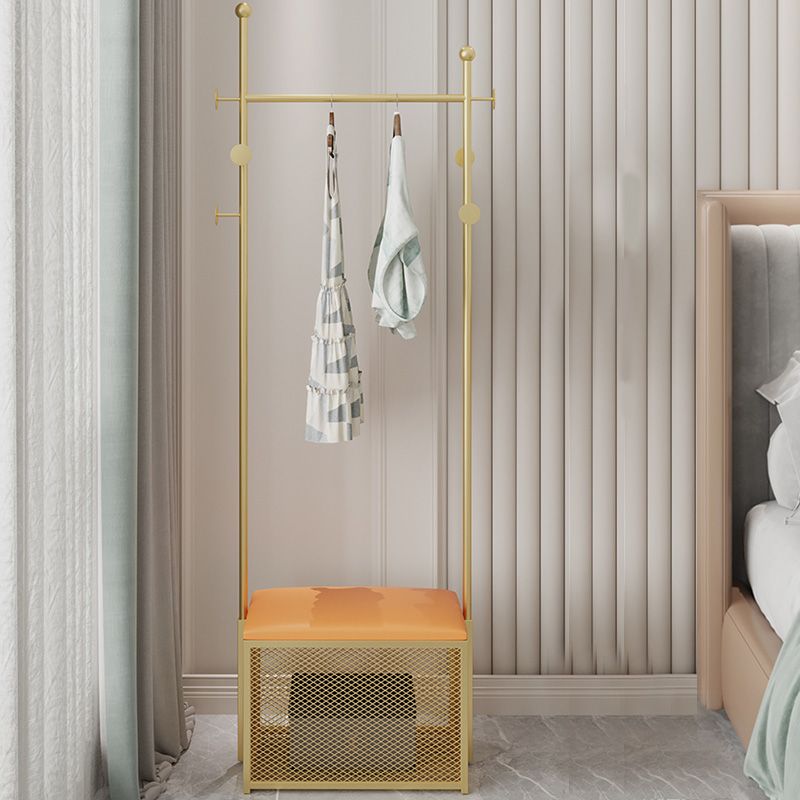 Luxury Coat Rack Metallic Free Standing Hooks Design Coat Rack with Pad Clearhalo 'Entry & Mudroom Furniture' 'furn' 'furn_hall_tree_coat_racks' 'Furniture' 'Hall Trees & Coat Racks' 'hall_tree_coat_racks' 1200x1200_54856221-bd2d-4a17-b92c-df15f5ec5d97