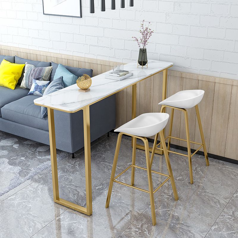 Nordic Style Rectangle Bar Counter Table Sintered Stone Dining Table for Kitchen Clearhalo 'Bar Furniture' 'Bar Tables' 'bar_tables' 'furn' 'furn_bar_tables' 'Furniture' 'furniture_bar_tables' 'Kitchen & Dining Furniture' 1200x1200_54867119-c733-468b-b7bb-be1d468f1a1b