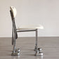 Contemporary Upholstered Armless Chair Home Silver Legs Dining Chair