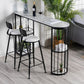 Marble Indoor Double Pedestal Cocktail Bar Table Storage Modern Pub/Bar Table Clearhalo 'Bar Furniture' 'Bar Tables' 'bar_tables' 'furn' 'furn_bar_tables' 'Furniture' 'furniture_bar_tables' 'Kitchen & Dining Furniture' 'kitchen&dining_furn' 'kitchen' 1200x1200_5489f4e0-ac62-46a4-9184-e5af27957968