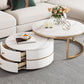 Modern Coffee Table Frame 2 Piece Nesting Tables with Golden Legs Clearhalo 'Coffee & Accent Tables' 'Coffee Tables' 'coffee_tables' 'furn' 'furn_coffee_tables' 'Furniture' 'Living Room Furniture' 1200x1200_548a7e71-400e-4b63-b4de-d67c199cdcc5