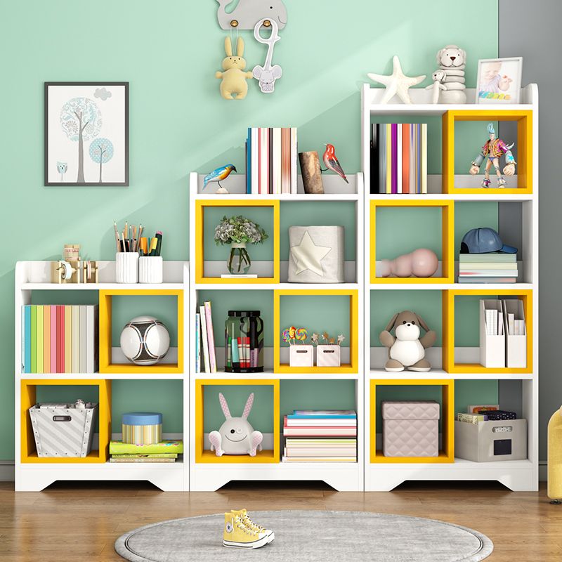 Modern Artificial Wood Bookcase Open Back Bookshelf for Any Room