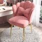 Glam Dining Room Chair 21'' Wide Solid Back Chair with 4 Metal Legs for Home Clearhalo ' kitchen&dining_furn' 'Dining Chairs' 'Dining Tables & Seating' 'dining_chair' 'furn' 'furn_dining_chair' 'Furniture' 'furniture_dining_chair' 'Kitchen & Dining Furniture' 'kitchen' 1200x1200_548f6edc-3e7e-4fd1-8363-d571e895e1e5