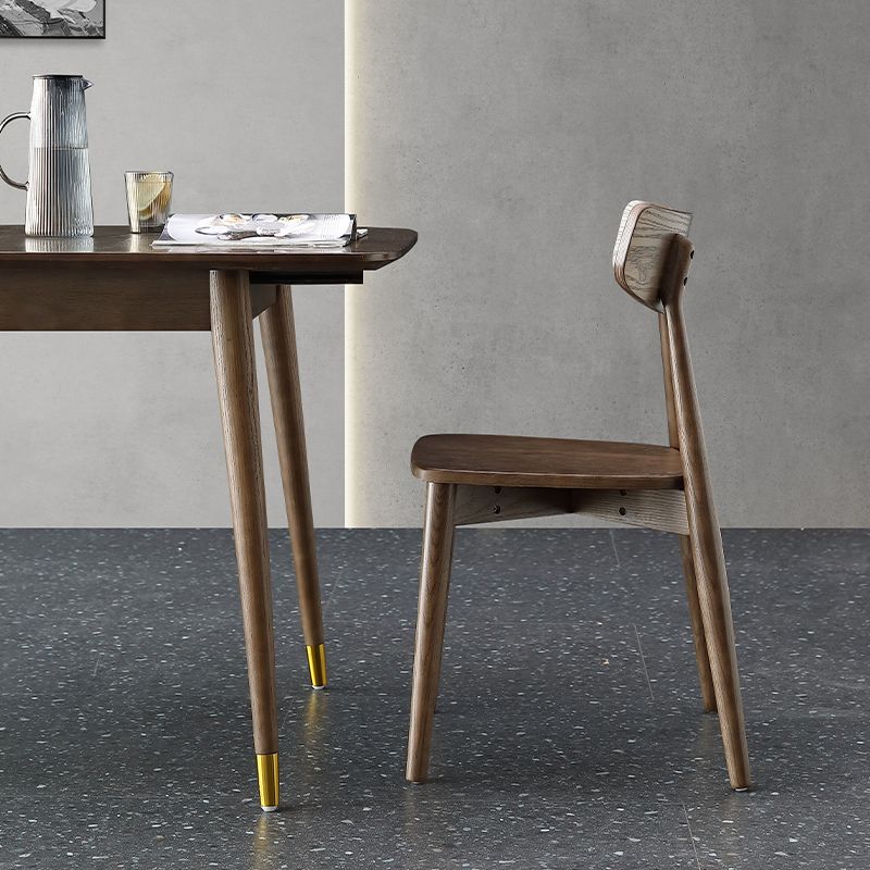 Contemporary Wood Dining Room Chair Open Back Dining Side Chair (Set of 2) Clearhalo ' kitchen&dining_furn' 'Dining Chairs' 'Dining Tables & Seating' 'dining_chair' 'furn' 'furn_dining_chair' 'Furniture' 'furniture_dining_chair' 'Kitchen & Dining Furniture' 'kitchen' 1200x1200_548fb604-85cb-4b01-be72-fbcfd4151b09