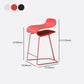 Contemporary Footrest Low Back Barstool Plastic Matte Finish Coffee Shop Stool Clearhalo 'Bar Furniture' 'Bar Stools' 'bar_stools' 'furn' 'furn_bar_stools' 'Furniture' 'furniture_bar_stools' 'Kitchen & Dining Furniture' 1200x1200_5490851d-71dd-4e1f-9cf8-5e47dd7d20b3