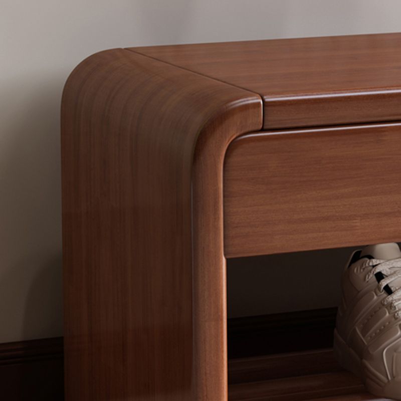 Contemporary Rubber Wood Bench Rectangle Storage Accent Bench with Drawer Clearhalo 'Benches' 'Chairs & Seating' 'furn' 'furn_benches' 'Furniture' 'Living Room Furniture' 1200x1200_54920263-da0a-4db6-a0e5-9f0c27824cc8