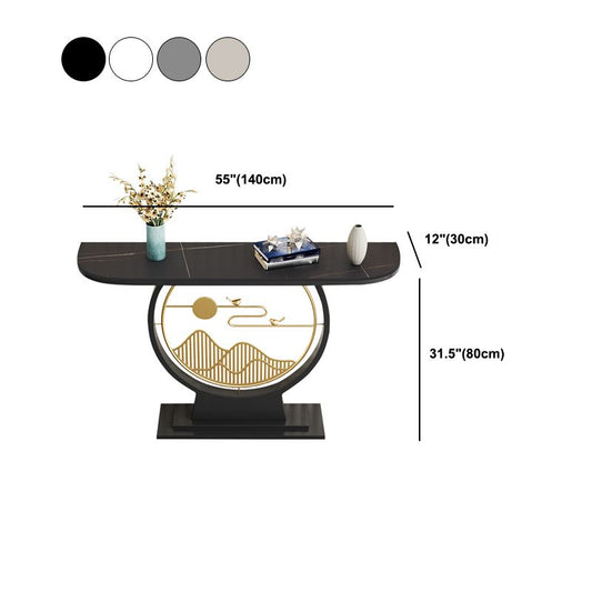 Tavolo astratto di console astratto di marmo/metallo glam resistente ai graffi