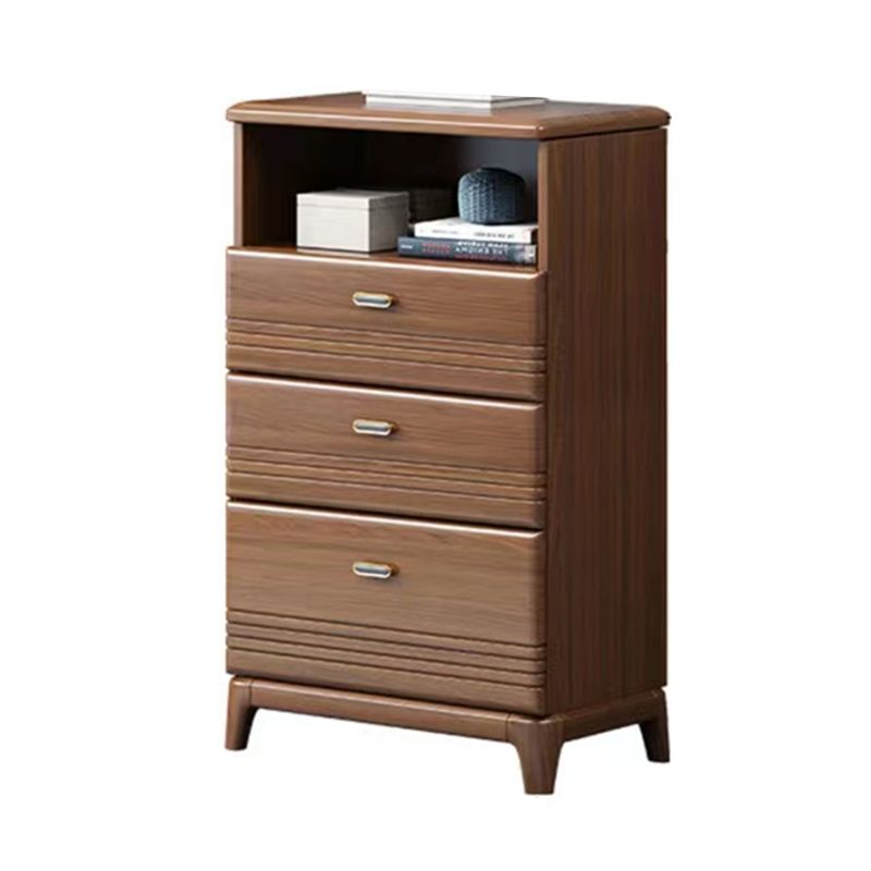 Mid-Century Modern Chest Straight Legs Side Cabinet with Drawer