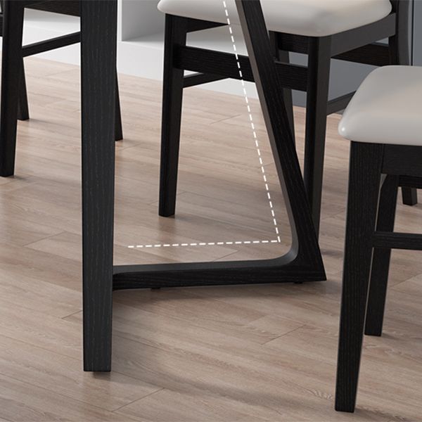 Industrial Rectangle Dining Table Ash Solid Wood Table with Double Pedestal Base Clearhalo ' dining_table' 'Dining Tables & Seating' 'Dining Tables' 'furn' 'furn_dining_table' 'Furniture' 'furniture_dining_table' 'Kitchen & Dining Furniture' 'kitchen&dining_furn' 'kitchen' 'kitchen_dining_table' 1200x1200_54945de7-0022-4efc-be3e-99cfece9adda