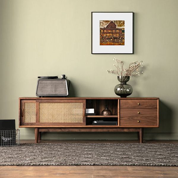 Glam TV Stand Console Solid Wood TV Media Stand with Drawers Clearhalo 'furn' 'furn_tv_stands_entertainment_centers' 'Furniture' 'Living Room Furniture' 'TV Stands & Entertainment Centers' 'TV Stands & Media Storage Furniture' 'tv_stands_entertainment_centers' 1200x1200_54961261-11a1-4322-a791-36c7293584ab