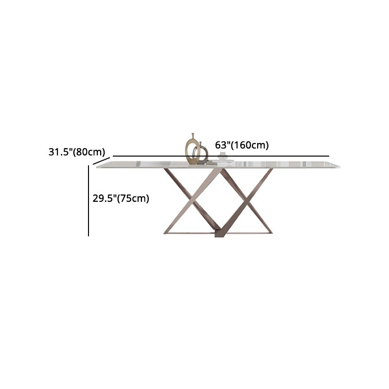 Nordic Sintered Stone Top Dining Set Rectangle 1/3/4/5/7 Pieces Dining Table with Chairs Clearhalo 'Dining Room Sets' 'Dining Tables & Seating' 'dining_room_set' 'furn' 'furn_dining_room_set' 'Furniture' 'furniture_dining_room_set' 'Kitchen & Dining Furniture' 1200x1200_54968ca3-a03a-4507-a740-c6c0006c78f6