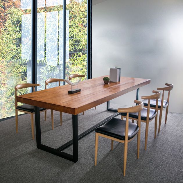 Industrial Wood Dining Room Set 1/2/7/9 Pieces Dining Furniture Set /Separate Items Clearhalo 'Dining Room Sets' 'Dining Tables & Seating' 'dining_room_set' 'furn' 'furn_dining_room_set' 'Furniture' 'furniture_dining_room_set' 'Kitchen & Dining Furniture' 'kitchen&dining_furn' 'kitchen' 1200x1200_5496ccc2-eb75-4d54-9374-7522685ed510