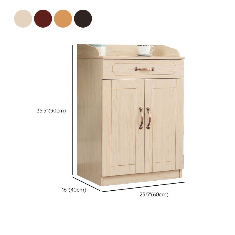 Panneau latéral de style moderne avec tiroirs et armoires