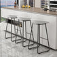 Modern Armless Backrest Counter Stool Iron Household Bar Stool with Plastic Seat and Pedal Clearhalo 'Bar Furniture' 'Bar Stools' 'bar_stools' 'furn' 'furn_bar_stools' 'furniture_bar_stools' 'Kitchen & Dining Furniture' 'kitchen&dining_furn' 'kitchen' 'kitchen_furn' Furniture' 1200x1200_5498b3c5-42cb-461a-89fd-799844a740ac