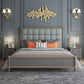 Modern Standard Bed with Tufted Upholstered Headboard and Soild Wood Legs Clearhalo 'Bedroom Furniture' 'Beds' 'furn' 'furn_beds' 'Furniture' 1200x1200_5499a491-8fe8-4d9f-8723-9c006580e1a8