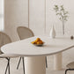Mesa de forma libre para restaurante Mesa de comedor blanca de lujo con 3 patas
