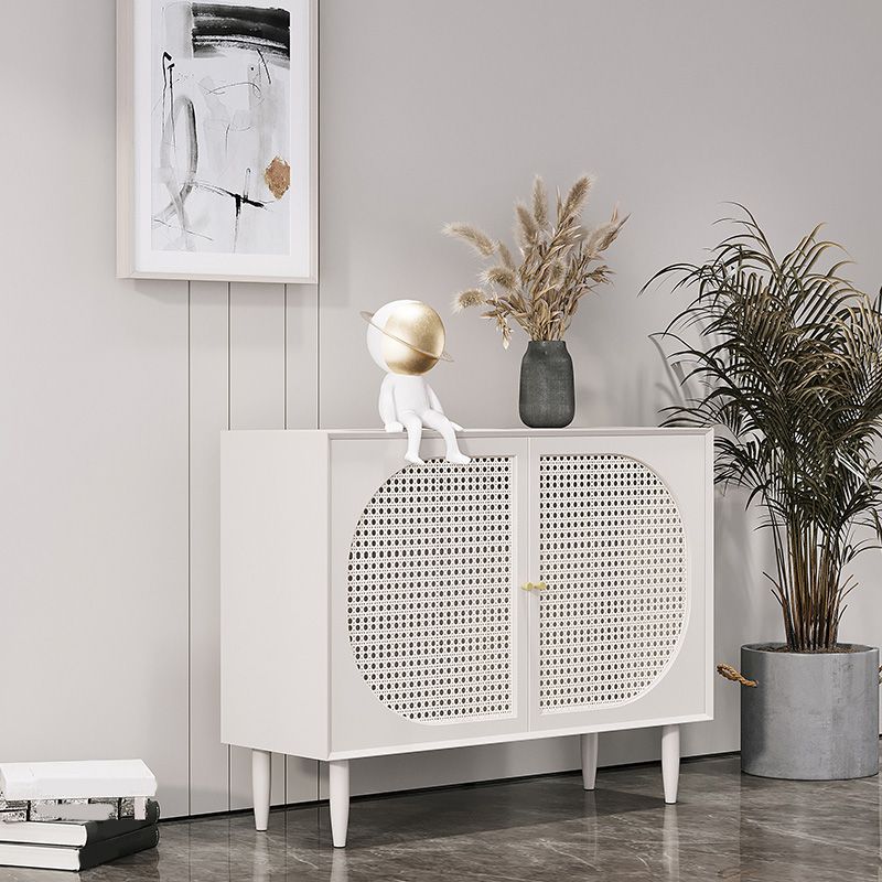 Modern Style Rectangle Side Board 39.4"L Home Wooden Sideboard Clearhalo 'buffet_sideboard' 'Buffets & Sideboards' 'furn' 'furn_buffet_sideboard' 'Furniture' 'Kitchen & Dining Furniture' 1200x1200_549c69dc-9654-42de-94a9-94c5e25e2acf