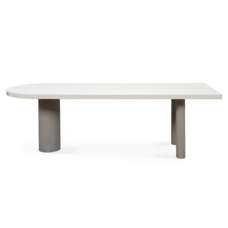Free Form Modern Dining Table White Tone Fixed Table with 3 Legs for Dining Room Clearhalo ' dining_table' 'Dining Tables & Seating' 'Dining Tables' 'furn' 'furn_dining_table' 'Furniture' 'furniture_dining_table' 'Kitchen & Dining Furniture' 'kitchen&dining_furn' 'kitchen' 'kitchen_dining_table' 1200x1200_549daa30-f543-4139-93e6-647aa6b23714