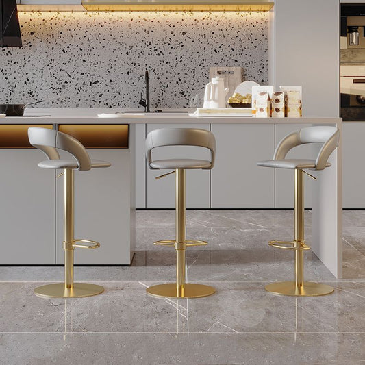Swivel Leather Bar Stool Adjustable Height Counter Stool for Bristol