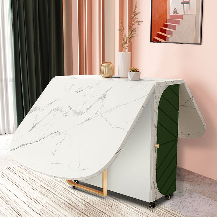 Contemporary Oval Dining Room Table Sintered Stone Drop-Leaf Table,59"L x 29.5"H Clearhalo ' dining_table' 'Dining Tables & Seating' 'Dining Tables' 'furn' 'furn_dining_table' 'Furniture' 'furniture_dining_table' 'Kitchen & Dining Furniture' 'kitchen&dining_furn' 'kitchen' 'kitchen_dining_table' 1200x1200_549ecd85-5ec5-4314-9e28-6ed91a2575b5