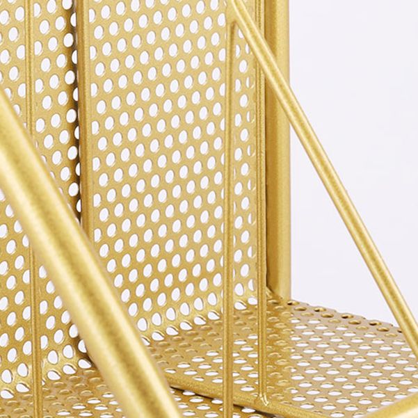 3-Shelf Metal Geometric Bookshelf Contemporary Closed Back Book Shelf,39" H x 11" W Clearhalo 'Bookcases' 'furn' 'furn_bookcases' 'Furniture' 'furniture_bookcases' 'Office Furniture' 1200x1200_54a06aeb-3b95-463e-a5b0-b052999b05ab