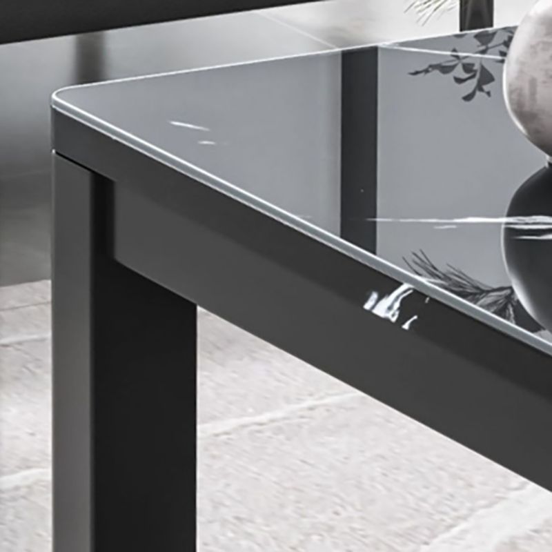 Glam Frame Salontafel Leisteen Cocktailtafel met Opbergplank voor Woonkamer