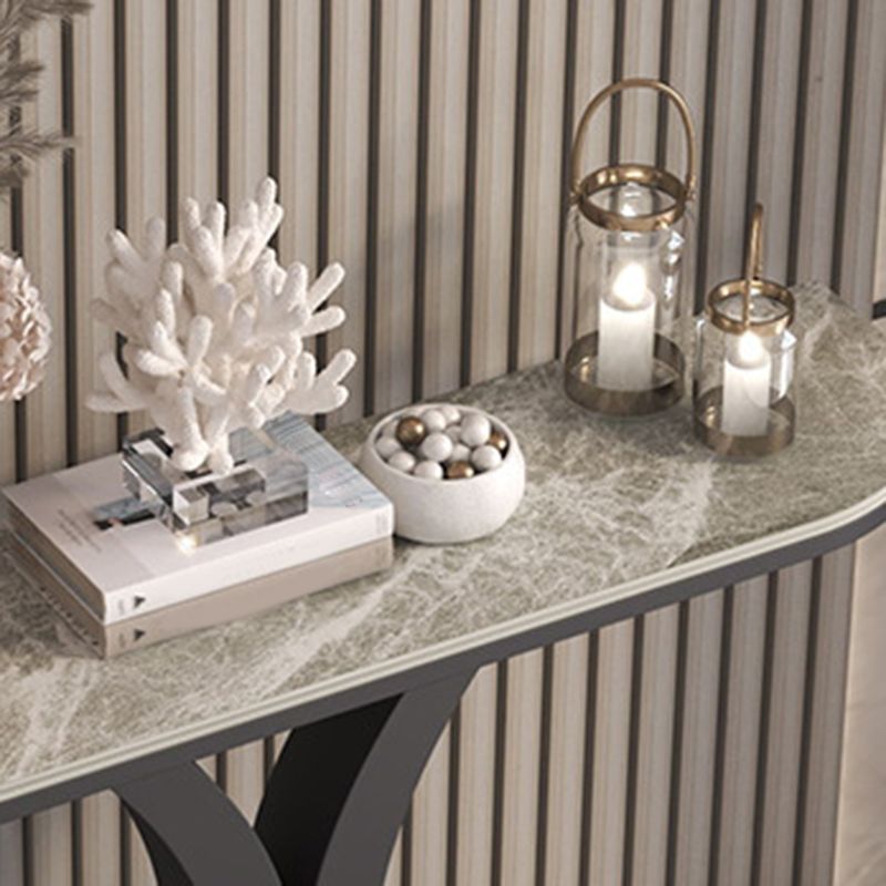 Console moderna alta 31,5 pollici Tabella di accento in pietra 1-tavolo