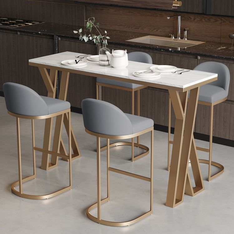 1/3/5 Pieces Pub Dining Set Faux Marble Bar Stool and Table Set Clearhalo 'Bar Furniture' 'furn' 'furn_home_bar_bar_sets' 'Furniture' 'Home Bars & Bar Sets' 'home_bar_bar_sets' 'Kitchen & Dining Furniture' 1200x1200_54a35d43-b8ca-4d18-974a-246fb31bcc9b
