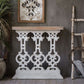 Wood Rectangle Console Table Distressed Accent Table for Hall