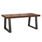 Solid Wood Dining Table Contemporary Dining Table with Sled Base