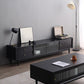 Traditional TV Stand Console with Drawers Rubberwood TV Media Stand