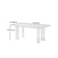 Modern 1/2/4/5/7 Pieces Dining Set Rectangle Stone Dining Table Set in White