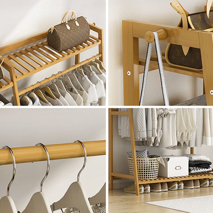 Modern Coat Rack Wooden Storage Shelf Coat Hanger Entryway Kit Clearhalo 'Entry & Mudroom Furniture' 'furn' 'furn_hall_tree_coat_racks' 'Furniture' 'Hall Trees & Coat Racks' 'hall_tree_coat_racks' 1200x1200_54a81fad-f348-482e-8738-176299f0f3e3