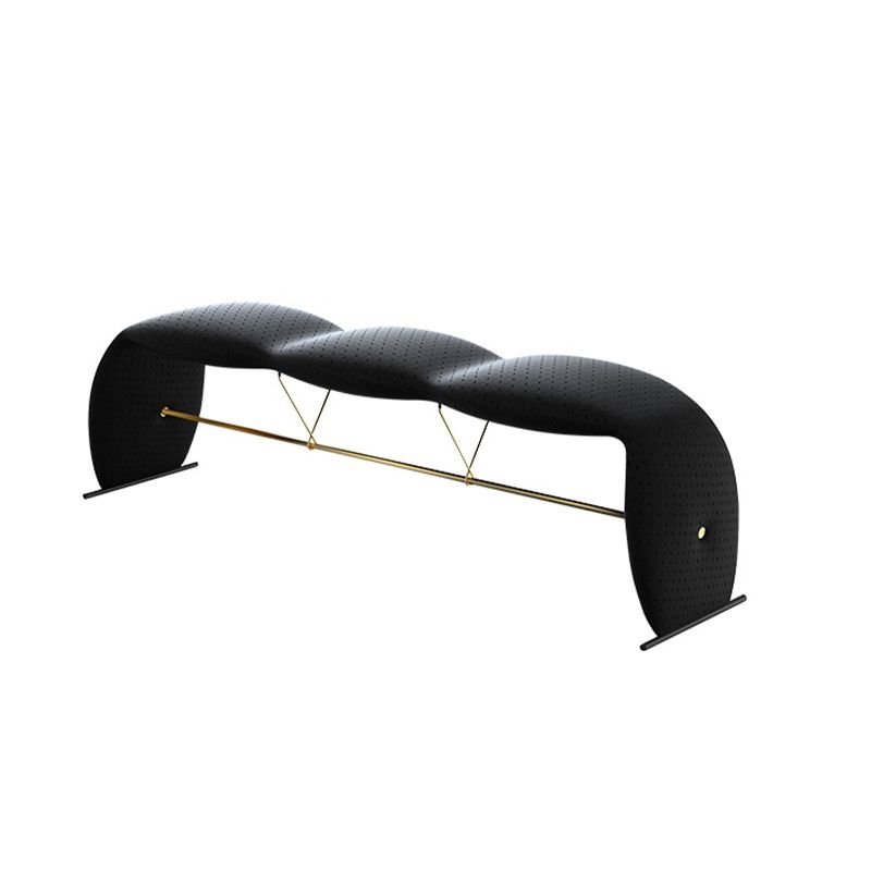 Glam Rectangle Seating Bench Cushioned Backless Bedroom Bench Clearhalo 'Benches' 'Chairs & Seating' 'furn' 'furn_benches' 'Furniture' 'Living Room Furniture' 1200x1200_54a8ec91-3869-41a9-bbfe-c5b0c1344de8