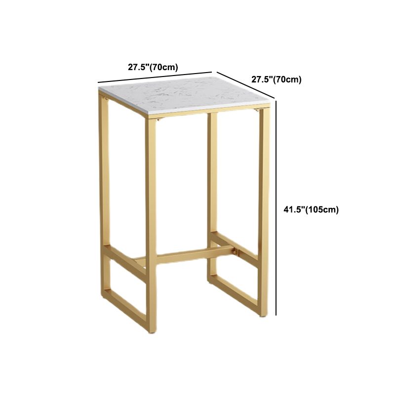 Gold Metal Pub Table Set for Small Places Glam Faux Leather 1/3/5 Pieces Bar Set Clearhalo 'Bar Furniture' 'furn' 'furn_home_bar_bar_sets' 'Furniture' 'Home Bars & Bar Sets' 'home_bar_bar_sets' 'Kitchen & Dining Furniture' 1200x1200_54a8f362-7799-4f4b-9448-471b4e964f0b