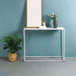 31.5" Tall Modern Console Table Iron Accent Table with 1 Shelf