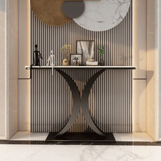 Tavolino di accento ovale glam in pietra per la sala per la sala