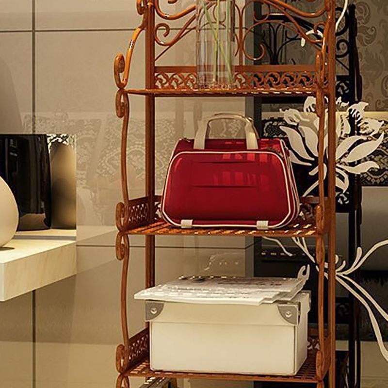 Libreria contemporanea della libreria in metallo con ripiani per soggiorno