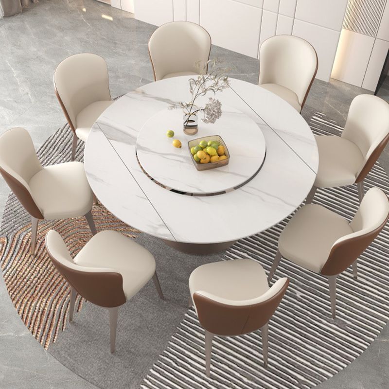 Modern 1/3/4//5/7/9 Pieces Dining Set Sintered Stone Dining Table Set for Home Clearhalo 'Dining Room Sets' 'Dining Tables & Seating' 'dining_room_set' 'furn' 'furn_dining_room_set' 'Furniture' 'furniture_dining_room_set' 'Kitchen & Dining Furniture' 1200x1200_54aff274-79a1-45ed-9e1c-d5ae8b9f5fb5