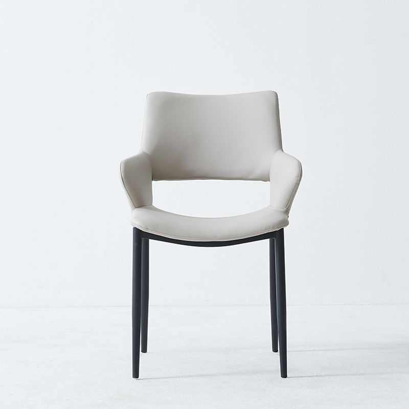 Dining Room Faux Leather Chair Industrial Home Parsons Dining Chair