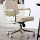 23"W Contemporary Office Chair White Swivel Upholstered Desk Chair Clearhalo 'furn' 'furn_office_chair' 'Furniture' 'Office Chairs' 'Office Furniture' 'office_chair' 1200x1200_54b21200-8806-4b18-908d-268d84a0db3f