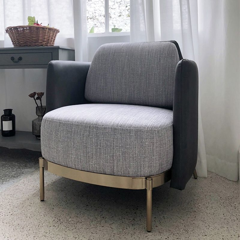 Chaise de lin25.9 "L x29.1" W x 29,5 "H Armes incluses pour salon