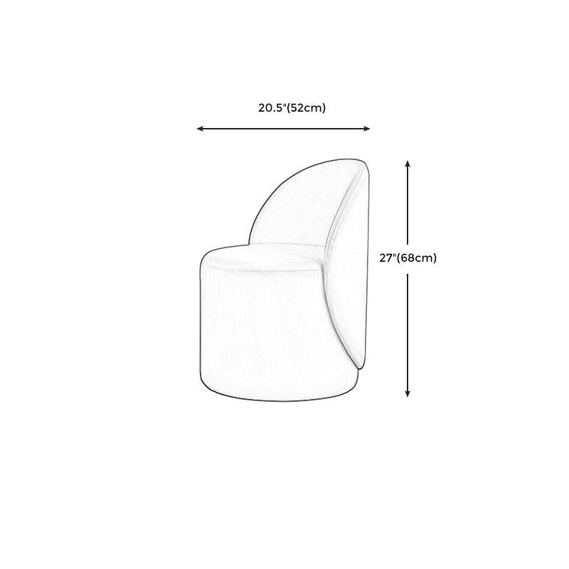 Tight Back Solid Wood Frame Armless Chair Solid Color Accent Chair Clearhalo 'Accent Chairs' 'accent_chairs' 'Chairs & Seating' 'furn' 'furn_accent_chairs' 'Furniture' 'Living Room Furniture' 1200x1200_54b28fbd-ee76-431b-bee4-e3390c99daa5