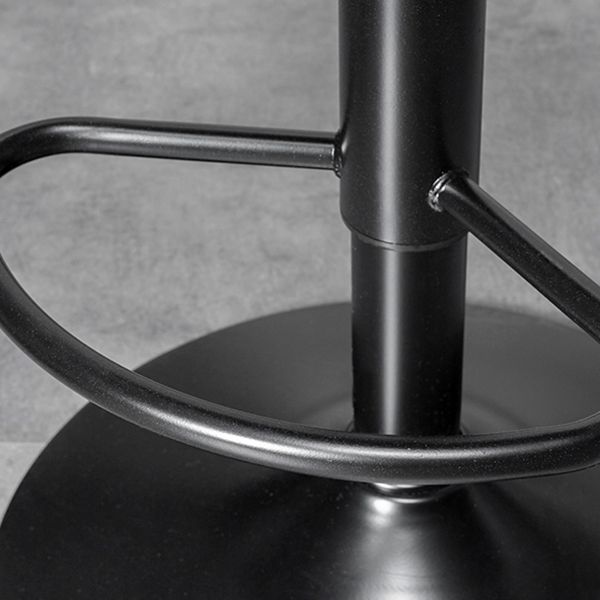 Skandinavischer Metallhocker Kunstleder gepolsterte Thekenhocker im matten Finish für Innenräume