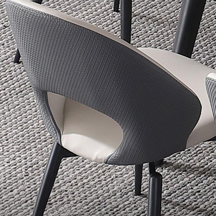 Upholstered Armless Dining Chairs Open Back Dining Side Chair