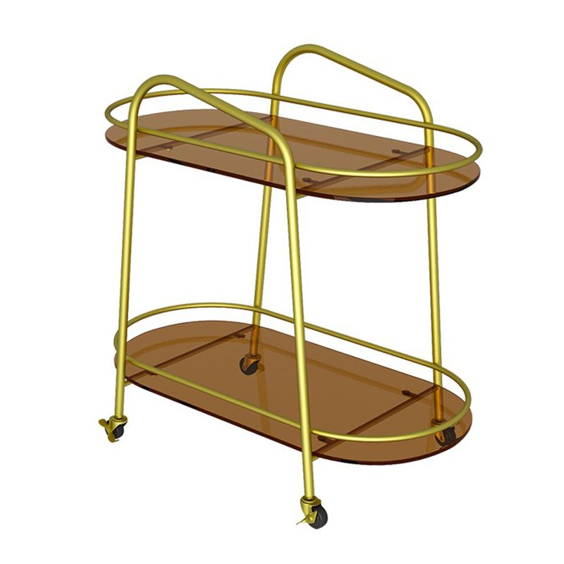 Modern Double Tier Corner Table Glass Side End Table with Storage Clearhalo 'Coffee & Accent Tables' 'End & Side Tables' 'end_side_tables' 'furn' 'furn_end_side_tables' 'Furniture' 'Living Room Furniture' 1200x1200_54b4914e-edbb-4f79-846c-e56195e62686